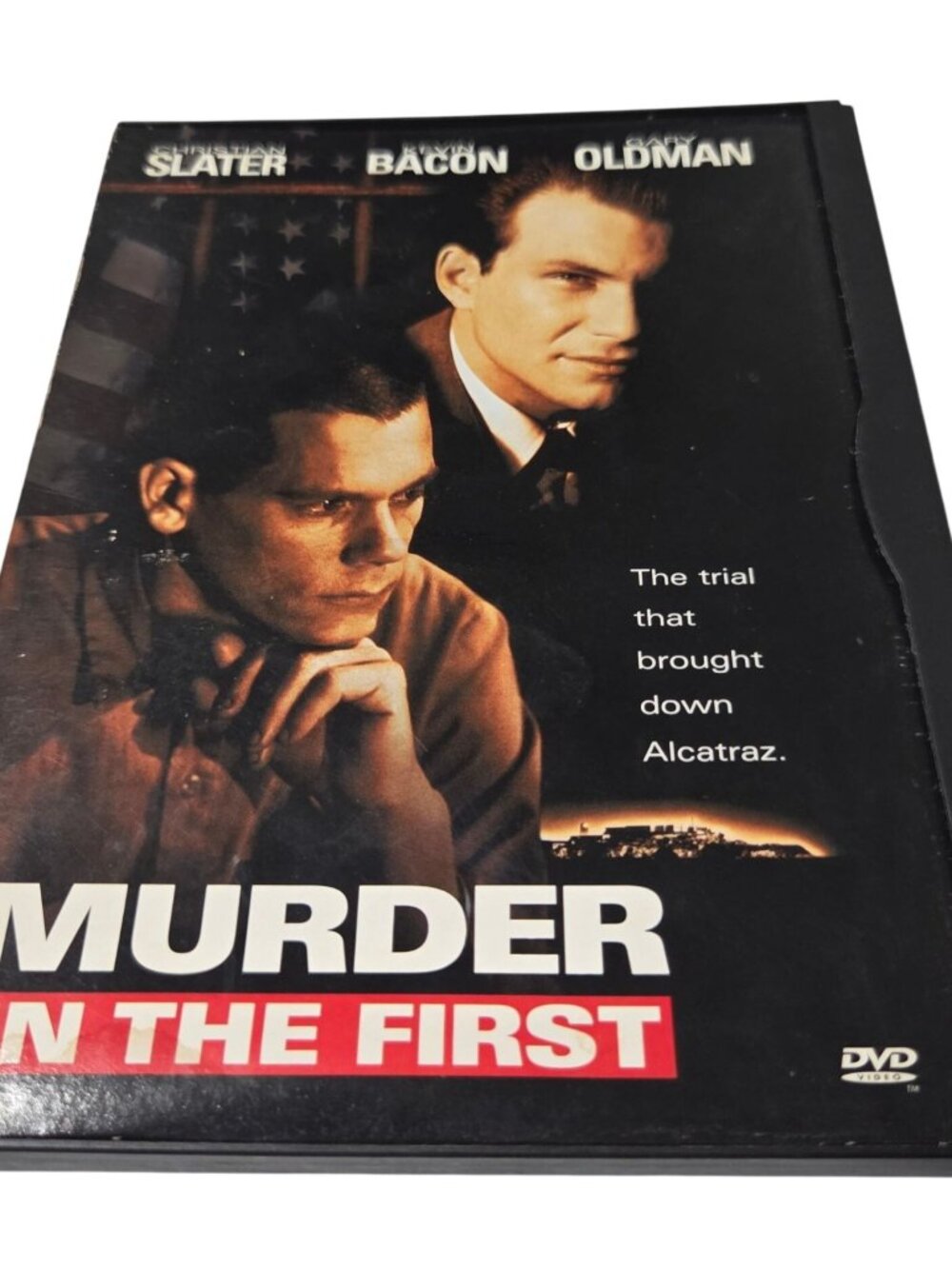 Murder In The First Kevin Bacon Christian Slater Alcatraz DVD Movie 1995 Rated R